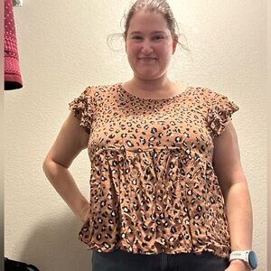 Chic Soul Leopard Top 1X